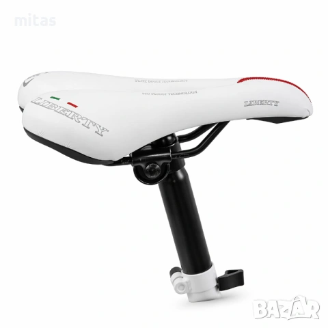 Седалка за велосипед Selle Monte Grappa Liberty, бяла, Made in Italy, снимка 10 - Аксесоари за велосипеди - 47369977
