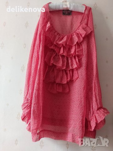 Line of Oslo. Size M-L 100% Коприна, снимка 3 - Туники - 40066898