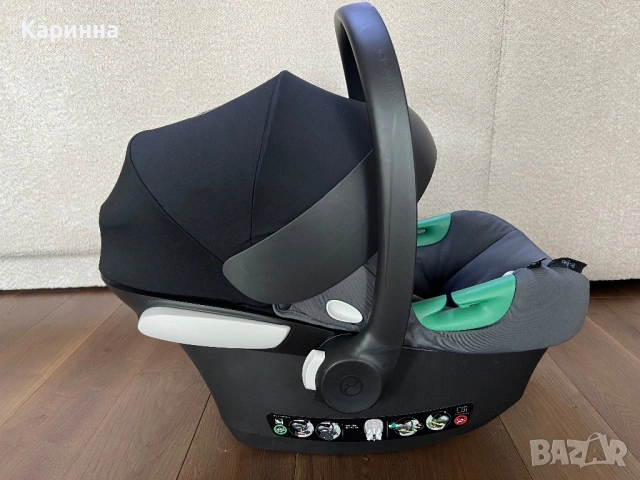 Кошница/стол за кола Cybex Aton B2 i-size + адаптери за количка, снимка 3 - Столчета за кола и колело - 53245207