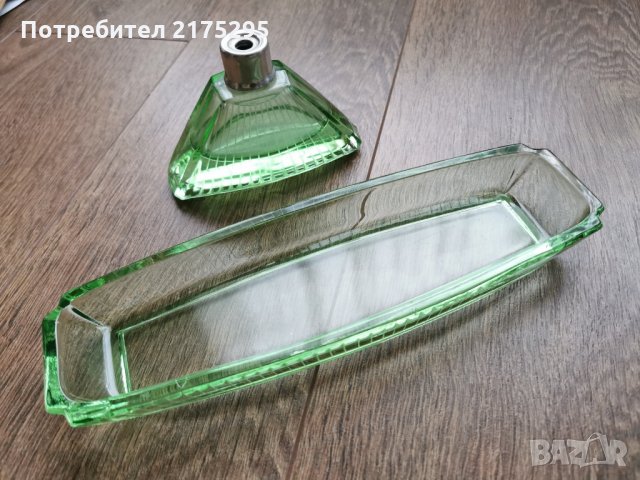 декорация от стъкло от началото на миналия век, снимка 4 - Антикварни и старинни предмети - 31866684