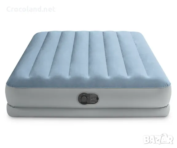 Надуваем матрак Intex Queen Dura-Beam Plus, USB помпа, 152 x 203 x 36 см, PVC, син, снимка 2 - Надуваеми легла - 50097142