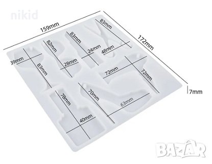 чаша червило очила ножица лак обувка сешоар мода козметика силиконов молд големи форми смола шоколад, снимка 2 - Форми - 42191083