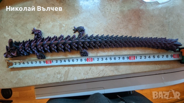 Артикулиращ Дракон! Уникален цвят!, снимка 6 - Фигурки - 53256543