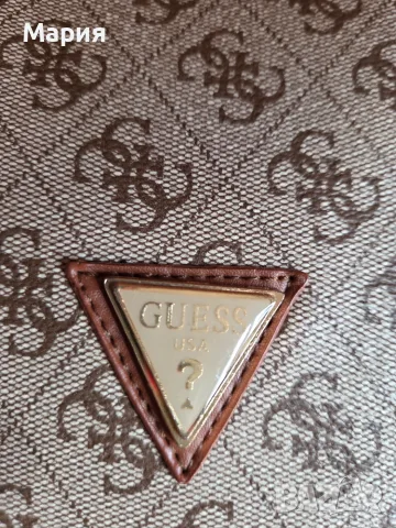 Раница Guess в бежаво, снимка 4 - Раници - 56369260