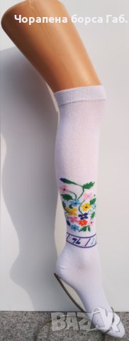 3/4 чорапи с фолклорни мотиви 109, снимка 3 - Дамски чорапи - 42893614