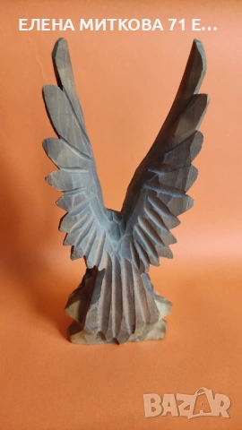 Фигура на орел дърворезба "Сделано в СССР", снимка 3 - Антикварни и старинни предмети - 53297650