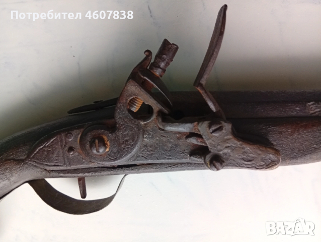 Кремъчен пистолет, пищов 49 см, снимка 2 - Декорация за дома - 53354631