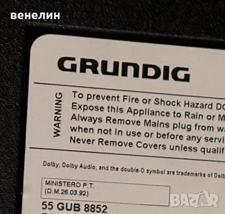 ZGF190R-6 от grundig 55 GUB 8852, снимка 3 - Части и Платки - 52939077