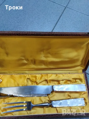 Прибори за сервиране на месо, снимка 11 - Антикварни и старинни предмети - 55737681