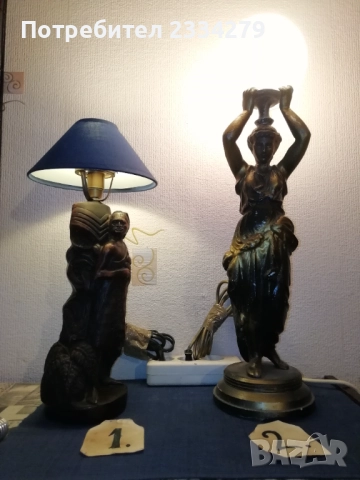 Нощни настолни лампи в бароков и флоренциански стил, снимка 4 - Настолни лампи - 52063072