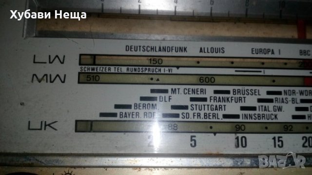 Радио - германско, старо, колекционерско   Радиото е налично., снимка 7 - Антикварни и старинни предмети - 30836638