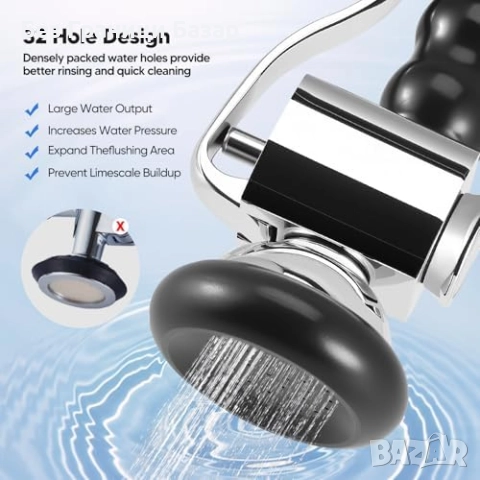 Нова кухненска спрей глава, високо налягане, въртяща се дюза за мивка, снимка 4 - Други - 52257123