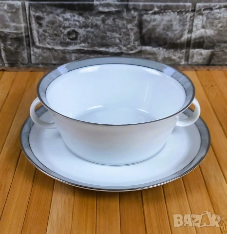 6 бр. купички Rosenthal със сребърен кант, снимка 2 - Други - 53222896