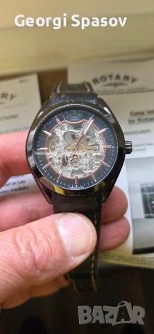 Мъжки механичен часавник Rotary swiss, снимка 4 - Мъжки - 54177472