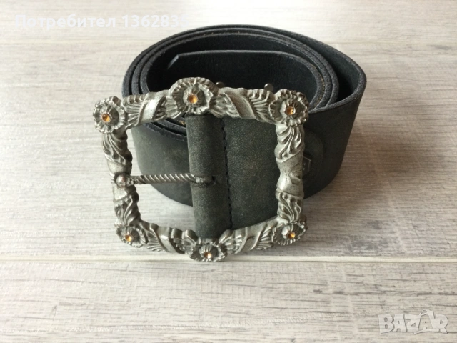 кожен колан от естедствена кожа PHILIPP PLEIN 95 см Made in Italy, снимка 2 - Колани - 54190858