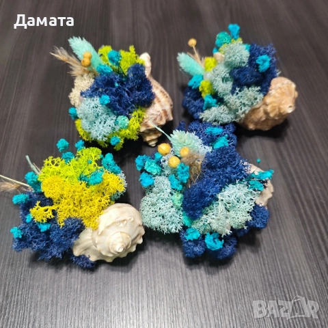 Различни видове кашпи със скандинавски мъх , снимка 14 - Декорация за дома - 45370583