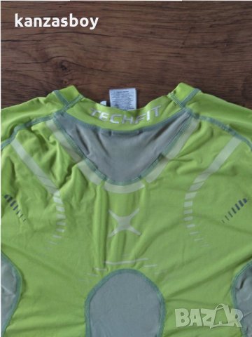  Adidas Men Techfit Preparation Funktionsshirt Slime - страхотна мъжка тениска, снимка 8 - Тениски - 34198884