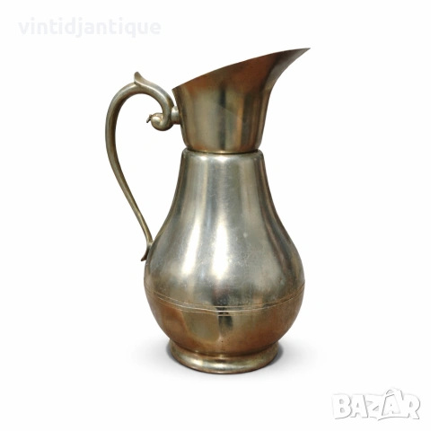 Ръчно изработена калаена кана, снимка 2 - Антикварни и старинни предмети - 54083599