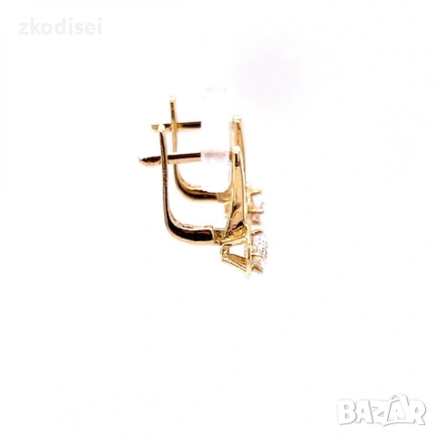 Златни обеци 1,54гр. 14кр. проба:585 модел:37691-5, снимка 3 - Обеци - 54169316