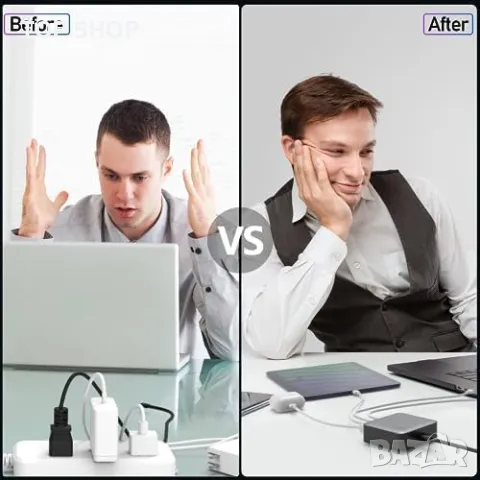 Ново Мощно 150W USB-C Зарядно за лаптоп MacBook HP Lenovo, снимка 5 - Друга електроника - 49657606