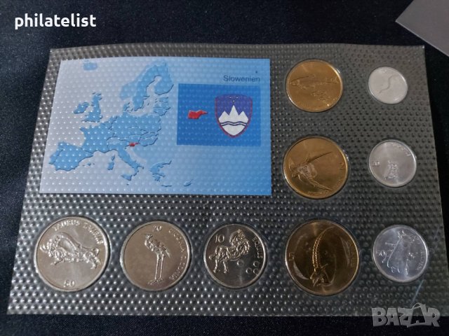 Словения - Комплектен сет от 9 монети , UNC, снимка 2 - Нумизматика и бонистика - 42483959