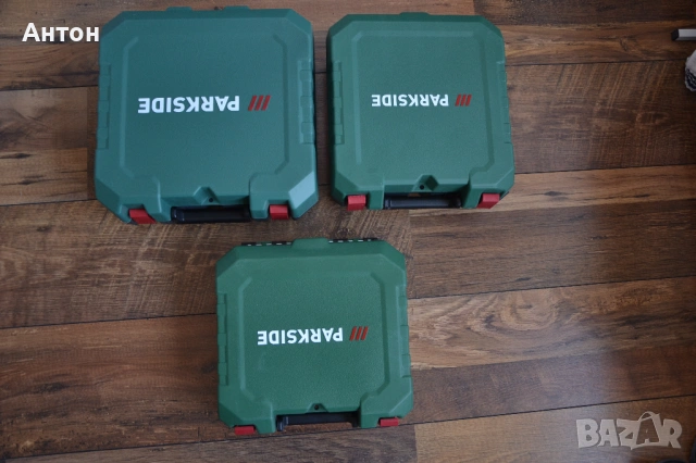Нови куфари за винтоверти Parkside за 12V и за 20V