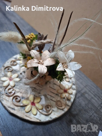 Декорации с цветя-ръчна изработка., снимка 12 - Декорация за дома - 53130876
