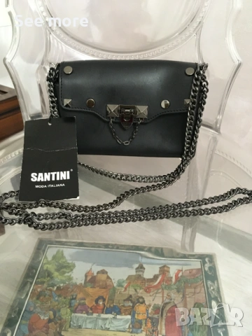 SANTINI Нова естествена кожа, снимка 2 - Чанти - 53222634