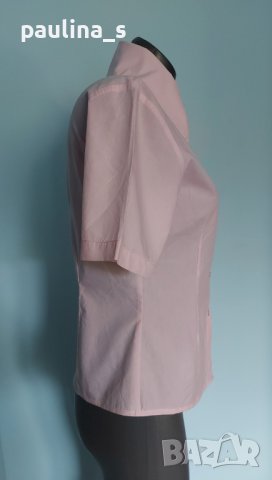 Вталена розова риза с яка тип "Виконт" , снимка 3 - Ризи - 36741486