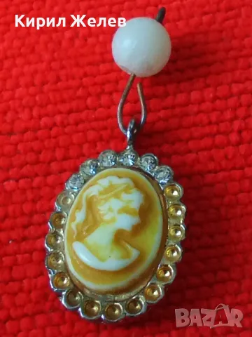 СТАРА КАМЕЯ - ВИКТОРИАНСКИ СТИЛ РЕТРО ВИНТИДЖ БИЖУ 19424, снимка 8 - Антикварни и старинни предмети - 35643752