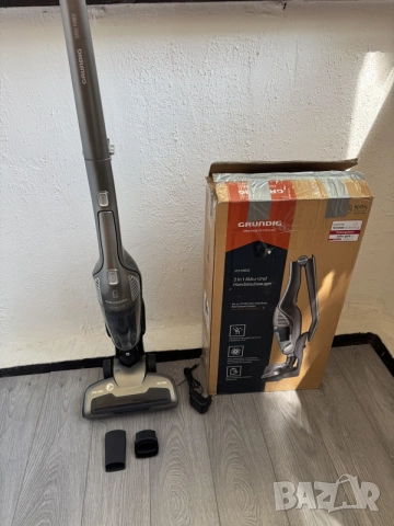 Безжична Вертикална Прахосмукачка Grundig VCH 9832 2в1 Ръчна Метла Силна, до 75 Мин Работа!, снимка 3 - Прахосмукачки - 55754176