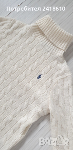 POLO Ralph Lauren Cable Wool / Cashmere Knit Womens Size XS НОВО! ОРИГИНАЛ! Дамски Поло Пуловер !, снимка 13 - Блузи с дълъг ръкав и пуловери - 52041314