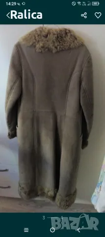 Дамски Кожух от агнешка кожа, снимка 4 - Палта, манта - 24219687