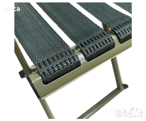 Риболовен стол Orca Fish със стоманена рамка и платнени ленти, снимка 3 - Такъми - 53900059