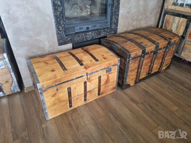 Стар сандък/ракла/скрин/ два броя, снимка 2 - Антикварни и старинни предмети - 51503449