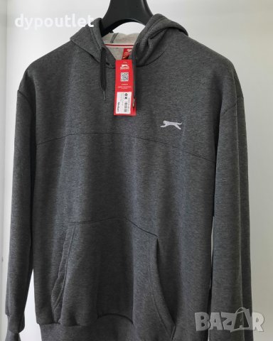 Slazenger SL OTH FLC - Мъжки суичър, тъмно сиво, размери - M и XL ., снимка 3 - Суичъри - 39543647