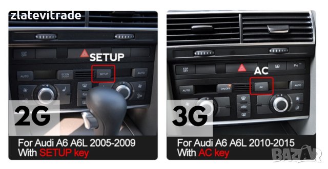 AUDI A6 A6L C6 10.25" - Андроид Навигация, 9606, снимка 4 - Аудиосистеми - 42053732