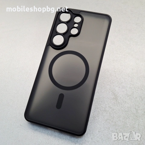 Samsung Galaxy S26 Ultra гръб MagSafe черен мат полупрозрачен , снимка 2 - Калъфи, кейсове - 53900241