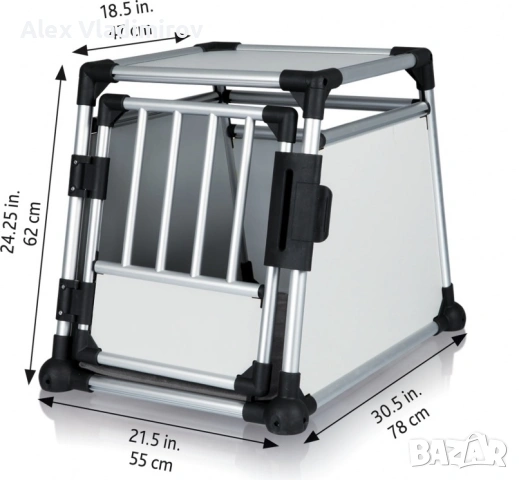 Алуминиева клетка, снимка 4 - За кучета - 54015405