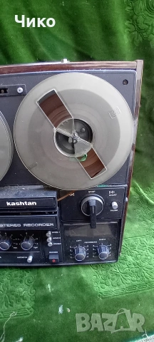 Стар работещ руски магнетофон Кащан, снимка 6 - Антикварни и старинни предмети - 54126065