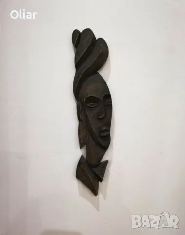 Красива дърворезба. Глава на жена , снимка 2 - Пана - 48229243