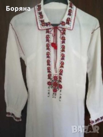 Кенарена бродирана риза