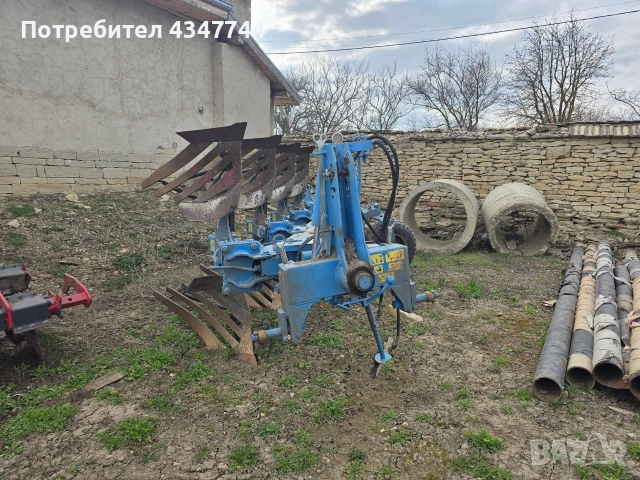 Продава се плуг RAABE 4+1 почти нов с нон стоп защита., снимка 2 - Селскостопанска техника - 53904551