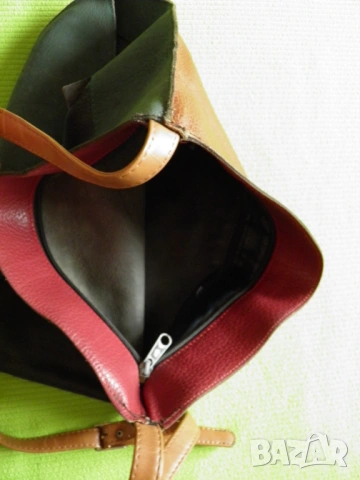 Дамска чанта естествена кожа, снимка 4 - Чанти - 54312536