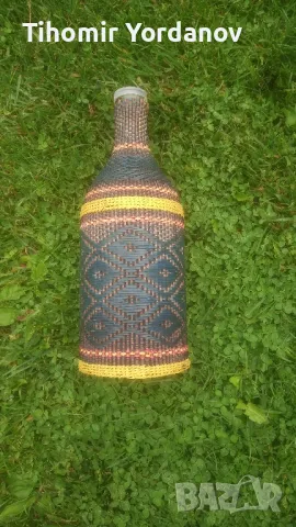 Плетена бутилка., снимка 17 - Антикварни и старинни предмети - 50235877