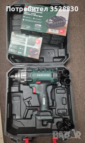 Акумулаторен гайковерт Parkside PASSK 20-Li B2 с батерия и зарядно (нови), снимка 10 - Други инструменти - 53148113