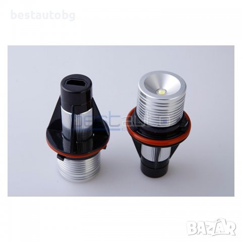 LED крушки за фабрични ангелски очи 10W за BMW E60/E61 (03-07) - бели, снимка 6 - Аксесоари и консумативи - 39948033