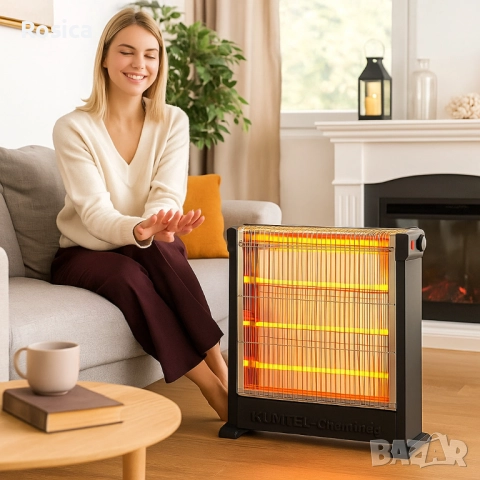 Кварцова печка LUXELL KS-2760, 2200W, 4 тръби, снимка 2 - Отоплителни печки - 52083003