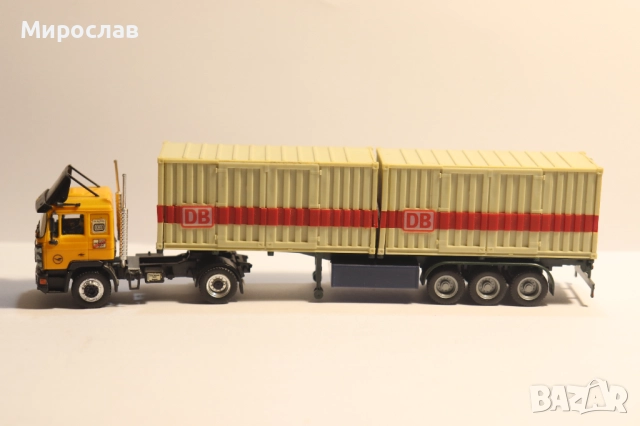 HERPA 1:87 H0 МАН MAN КОНТЕЙНЕР КАМИОН МОДЕЛ