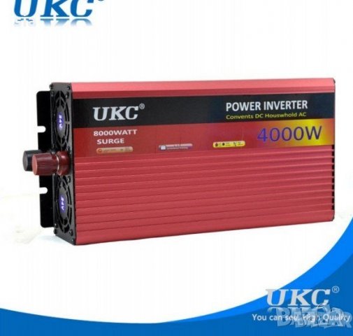 Инвертор на напрежение , от 24V на 220V, 4000W, снимка 2 - Аксесоари и консумативи - 32176884